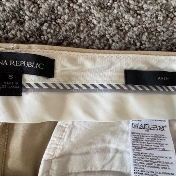 Banana Republic Avery tan pants women's size 8 - Picture 3 of 6